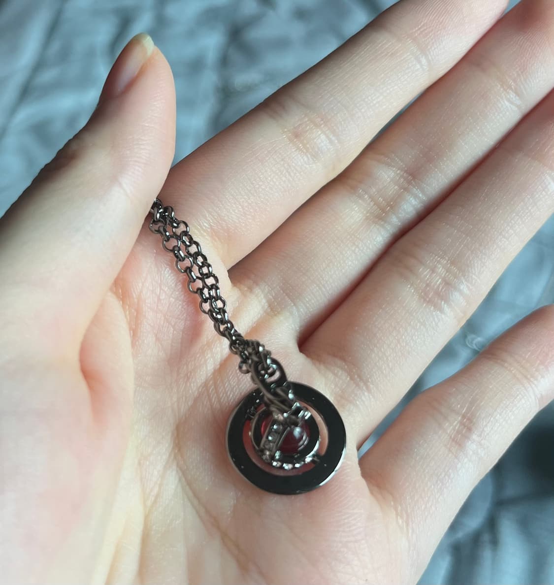 국내 유일 비비안웨스트우드 orb 와인 쁘띠 사이즈 목걸이 상품이미지5