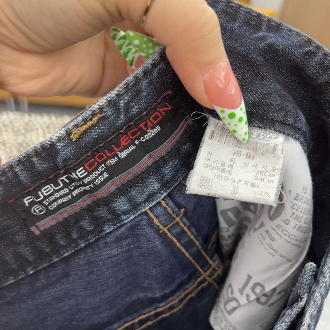 푸부 FUBU 올드스쿨 스트릿 버튼포켓 데님팬츠 31인치 C08877 상품이미지6