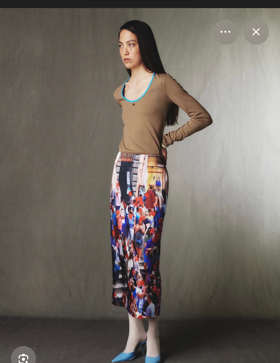 기준 유넥 롱슬리브 탑 베이지 상품이미지2