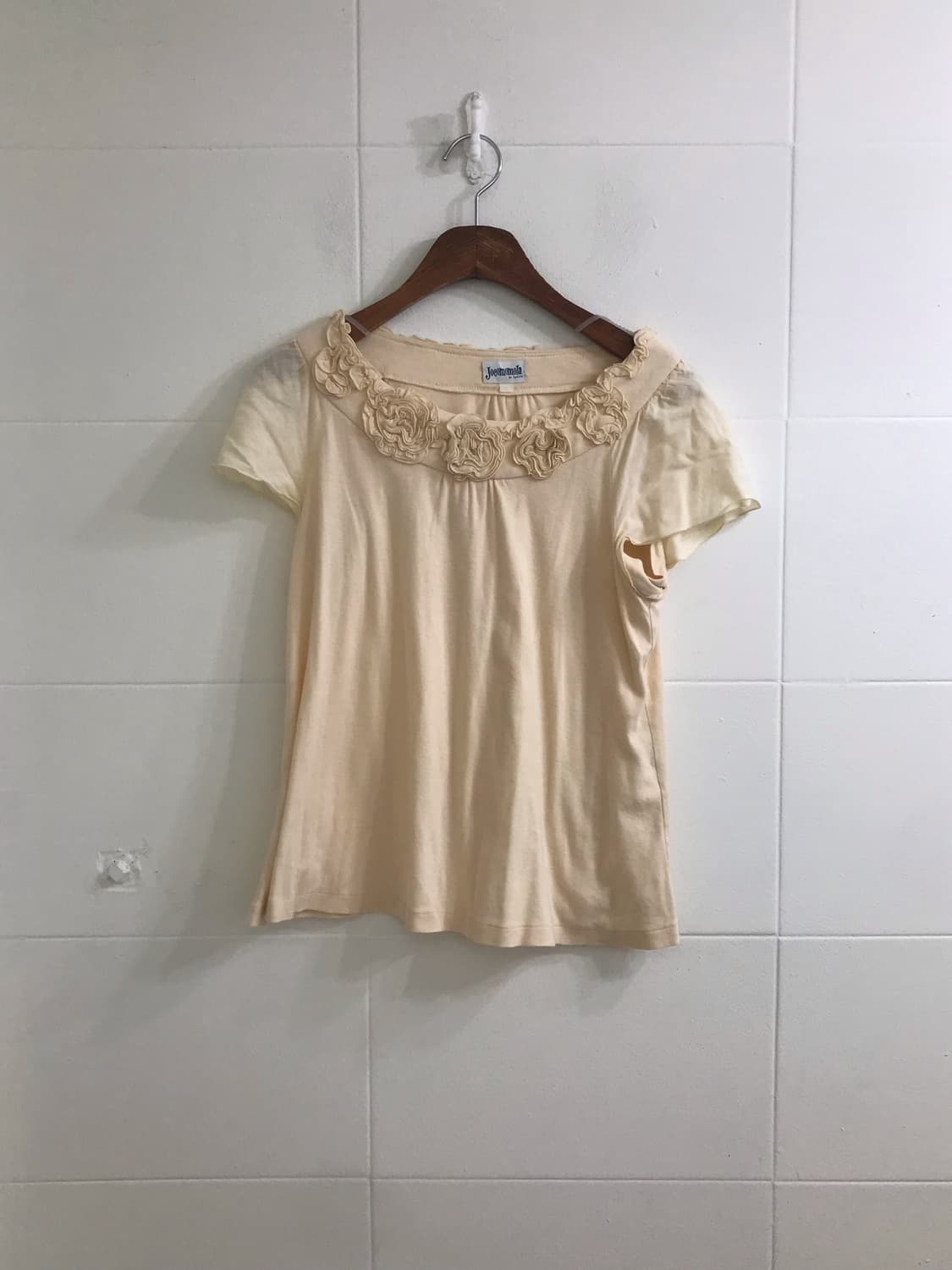 베이지 하구미 모리걸 도트 잔꽃 원피스 봄 코디세트 상품이미지6