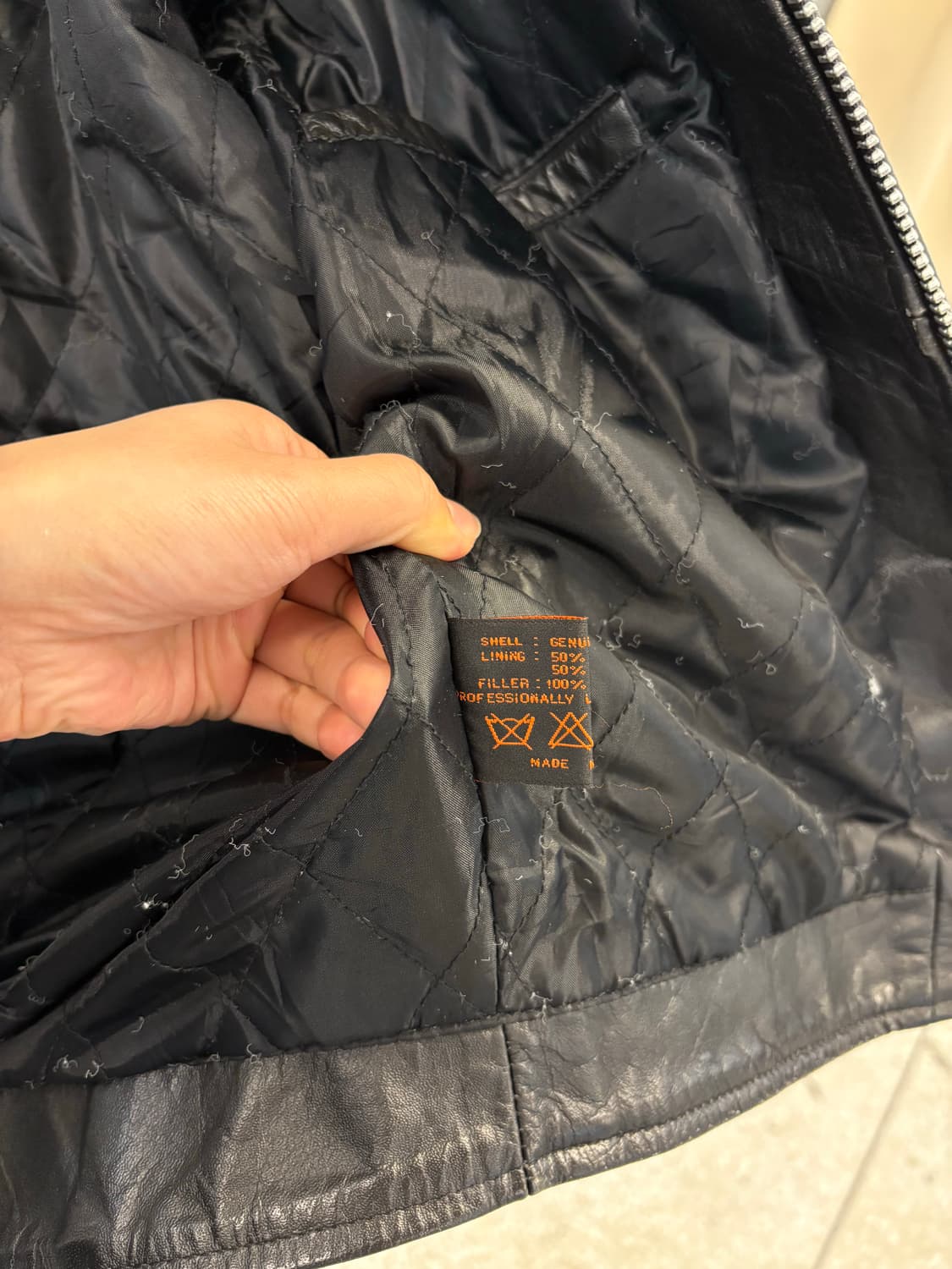 Vintage leather jacket 40 상품이미지6