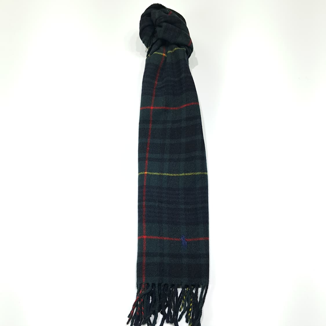 MX524 폴로 00s 이태리판 울 블랙워치 타탄 머플러 목도리 상품이미지5