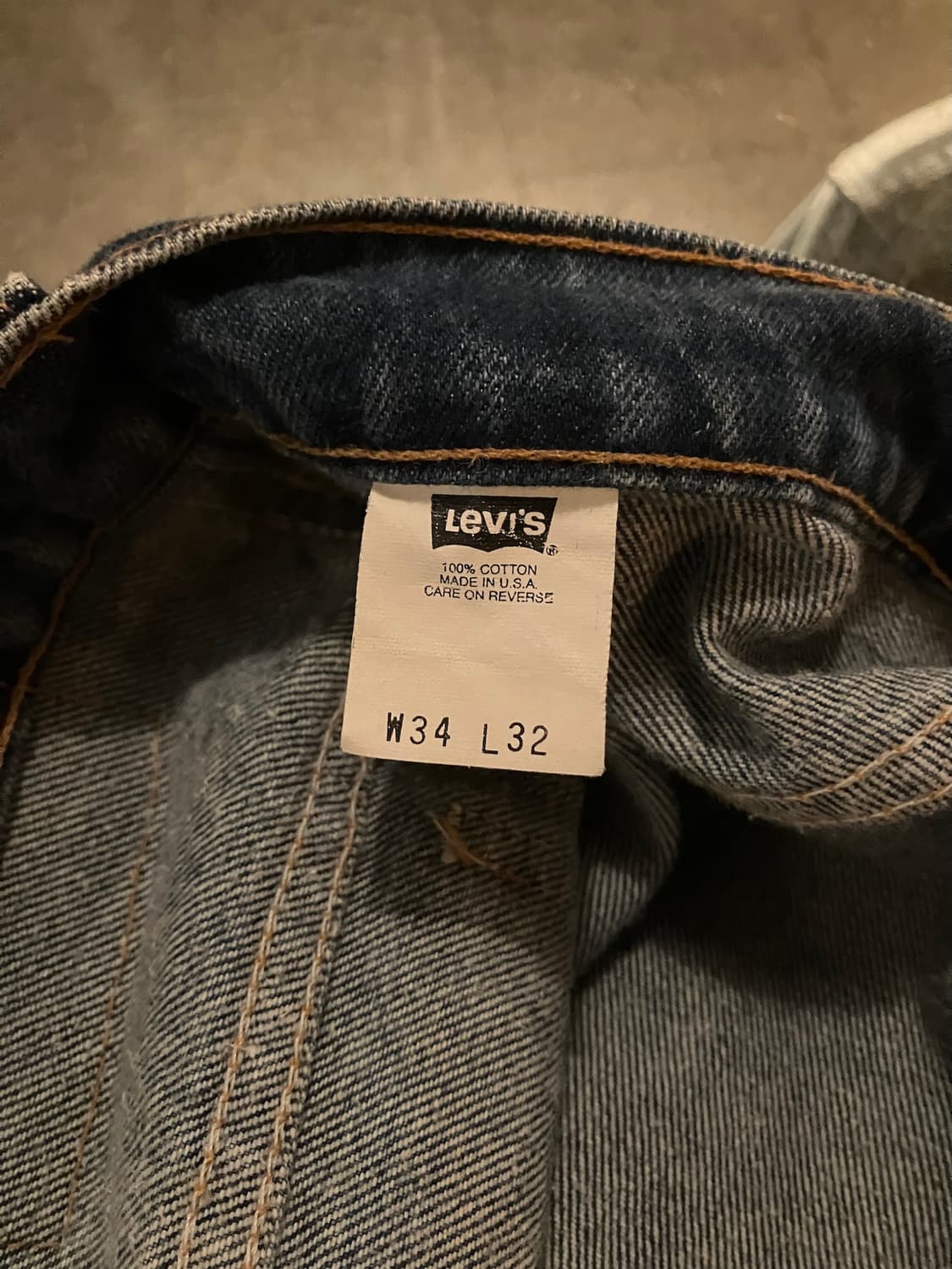 90s USA 빈티지 리바이스 517 오렌지탭 부츠컷 데님 팬츠 상품이미지9