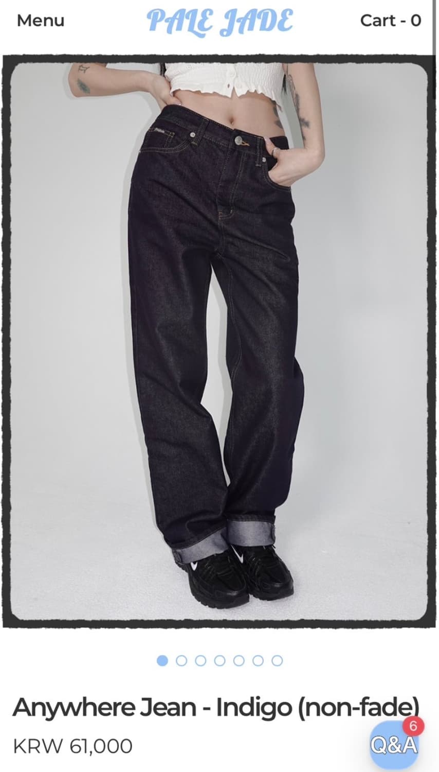 페일제이드 Anywhere Jean-Indigo(non-fade) 상품이미지1