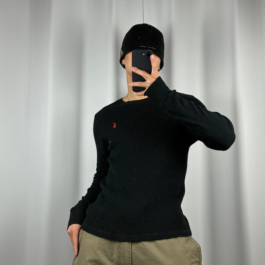 <폴로 스탠다드 와플 니트 > No.1455 상품이미지2