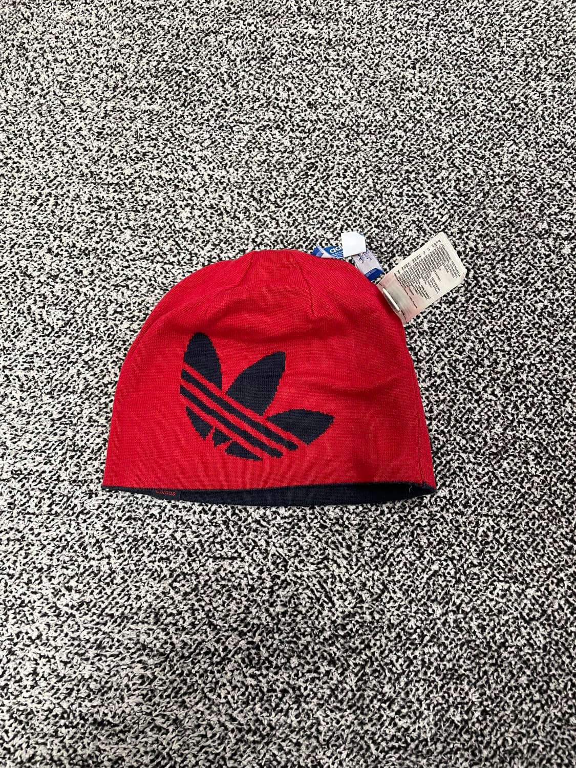 빈티지9. 희귀! 아디다스 파이어버드 로고 비니 얇은 니트 네이비 레드 상품이미지6