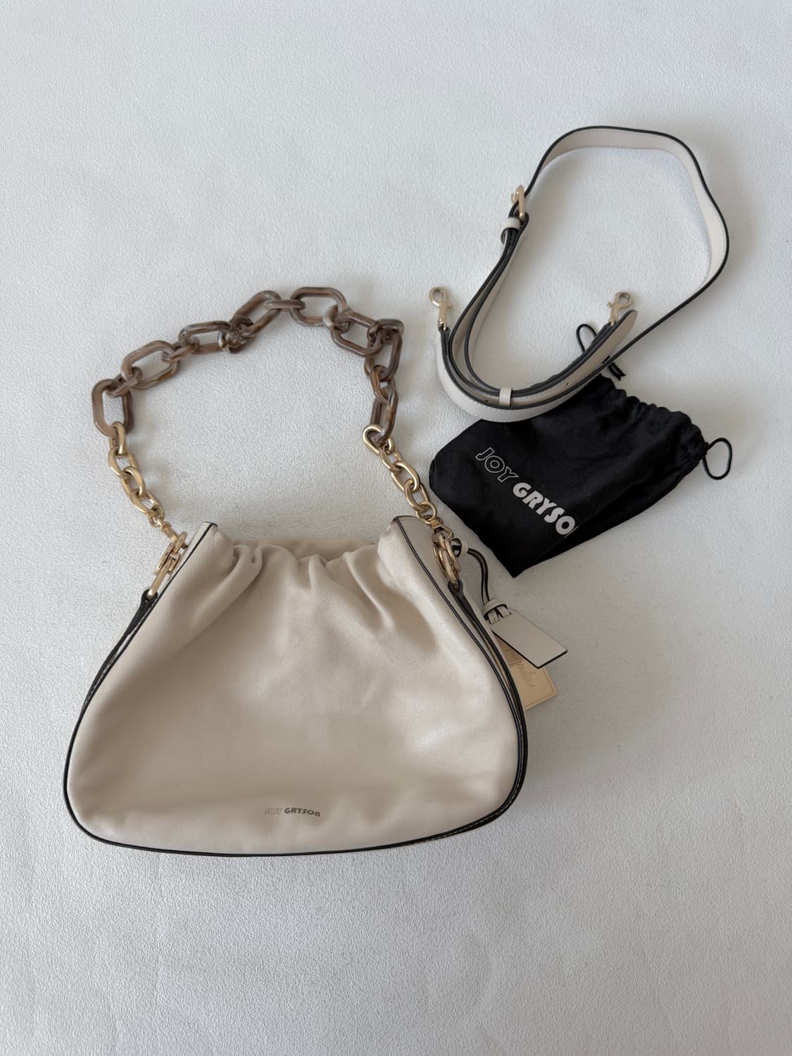 조이그라이슨(Joygryson) 레더 숄더백(체인 및 크로스스트랩 포함) 상품이미지2