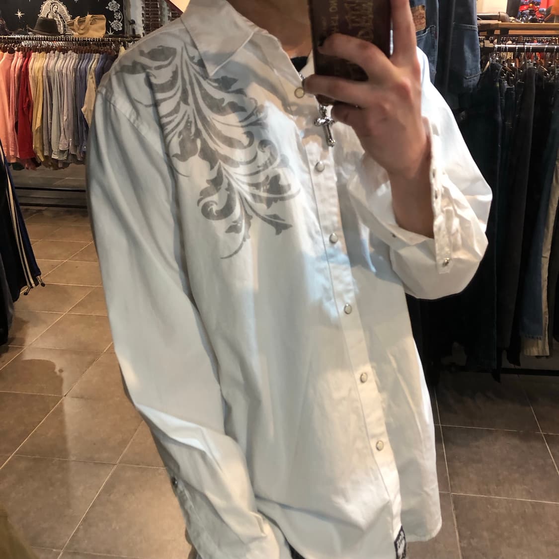 [NO.9] 랭글러 락47 양면셔츠 화이트 상품이미지2