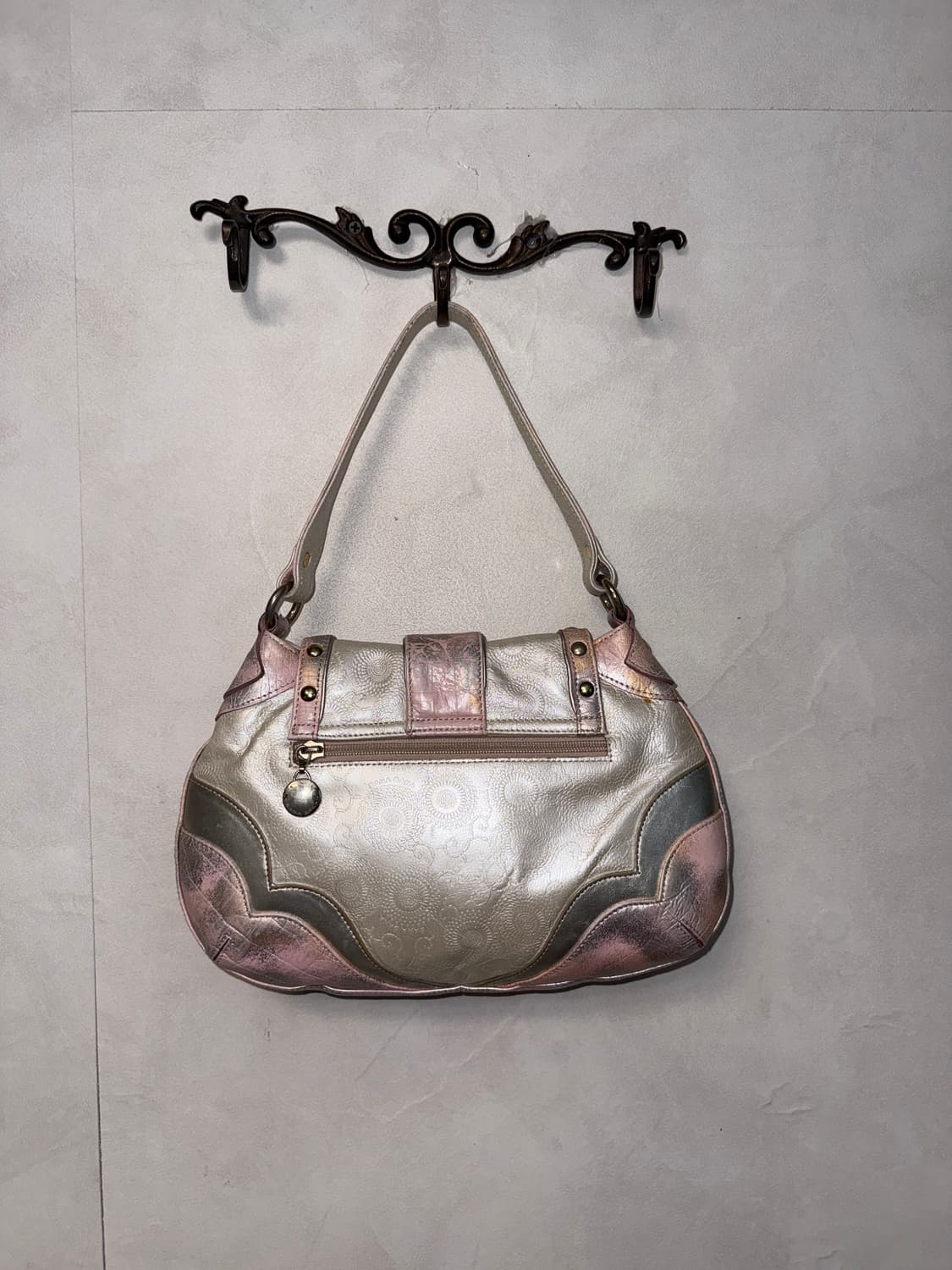 Banabana metal pink silver oriental 숄더백 상품이미지5