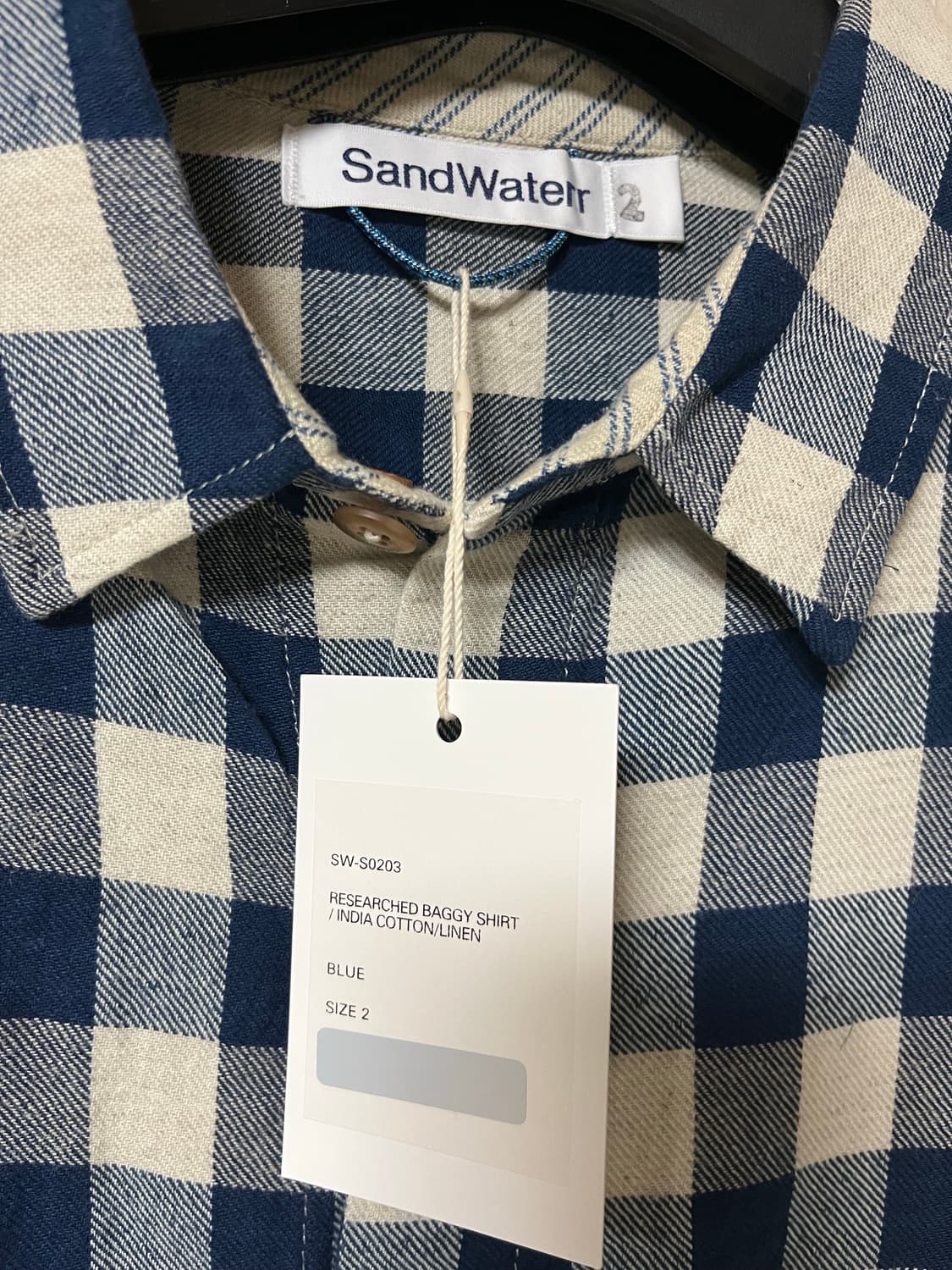 [2] sandwaterr 코튼리넨 배기셔츠 상품이미지5