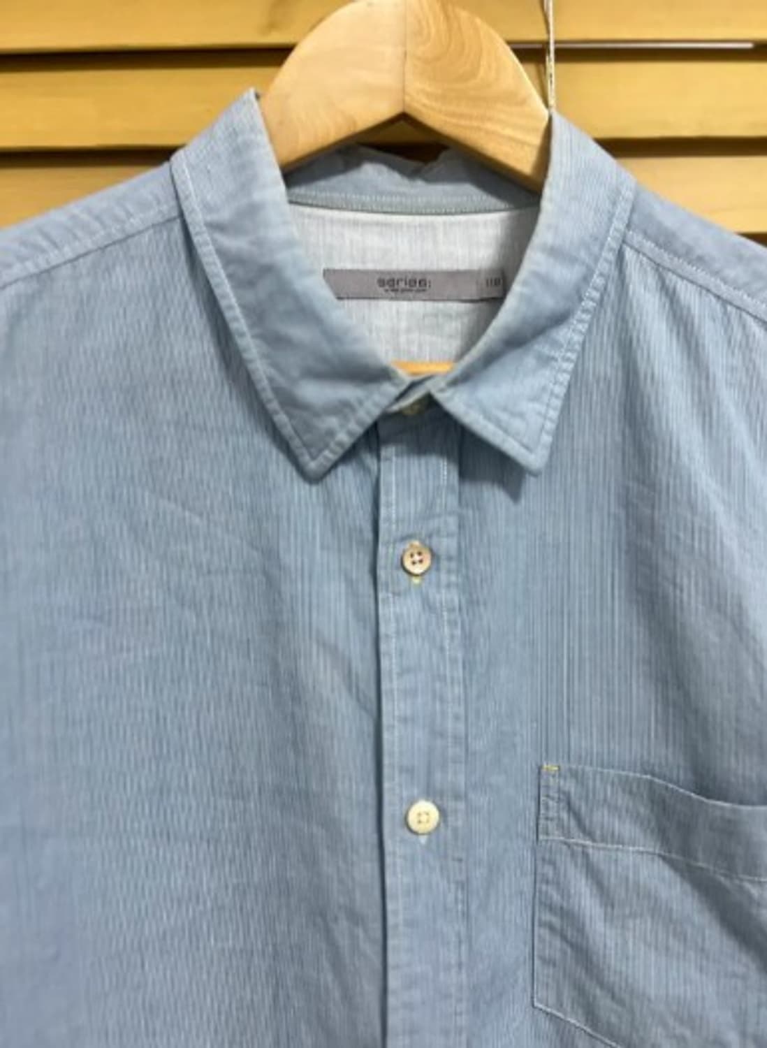 시리즈 남성 잔스트라이프코튼셔츠 110 상품이미지1