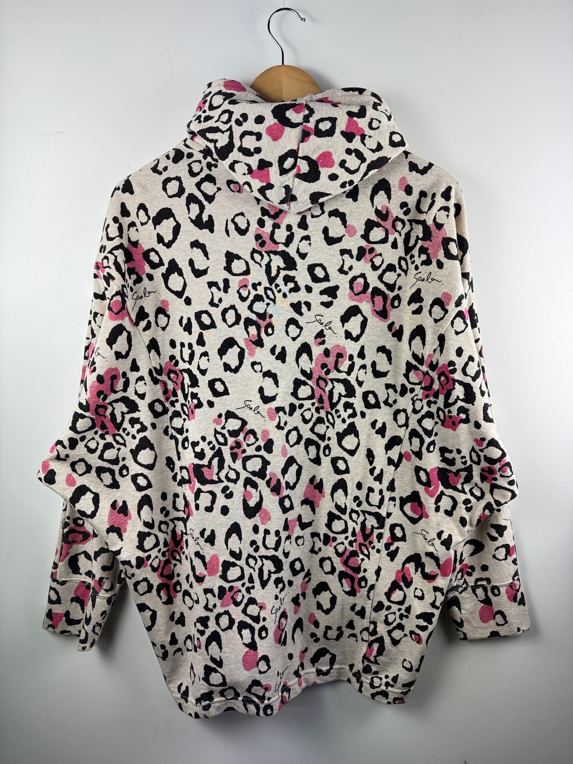 JPN SCOLAR 갸루 호피 가오리핏 아방 후드집업1709 상품이미지2