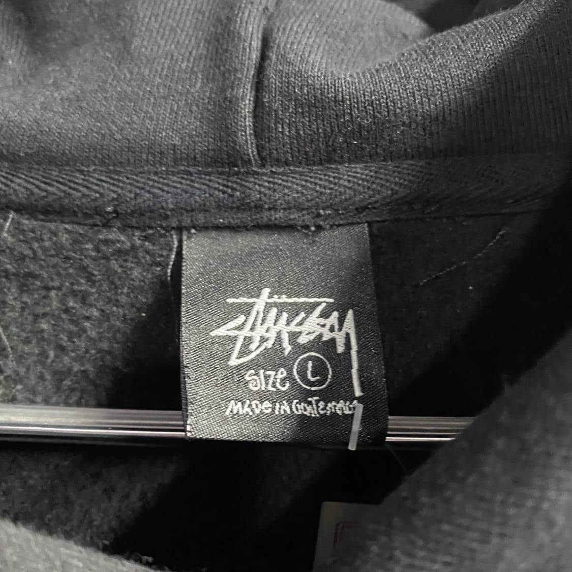 스투시 베이직 블랙 후드 티 B3172 상품이미지4