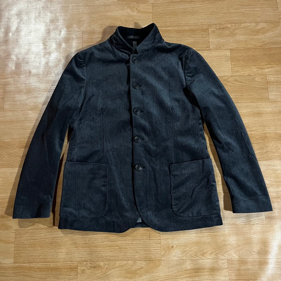 [105] 조르지오 알마니 글렌체크 벨벳자켓 상품이미지4