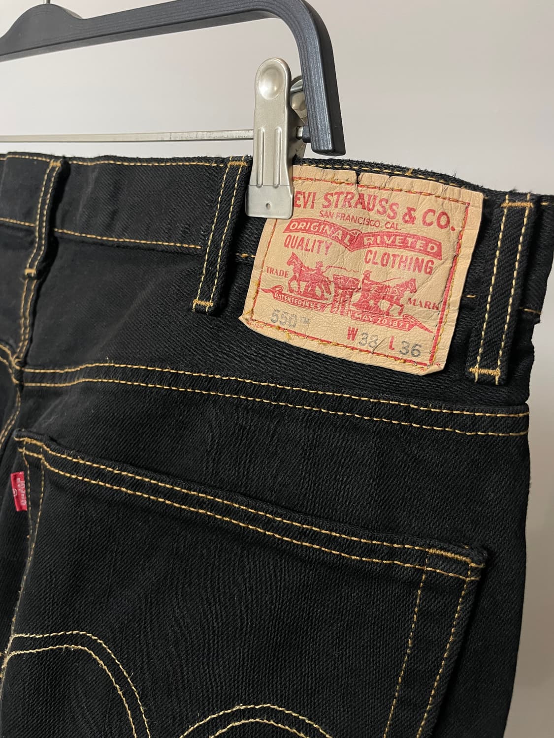 (38) Levis 리바이스550 릴렉스드핏 블랙진 데님팬츠 상품이미지4