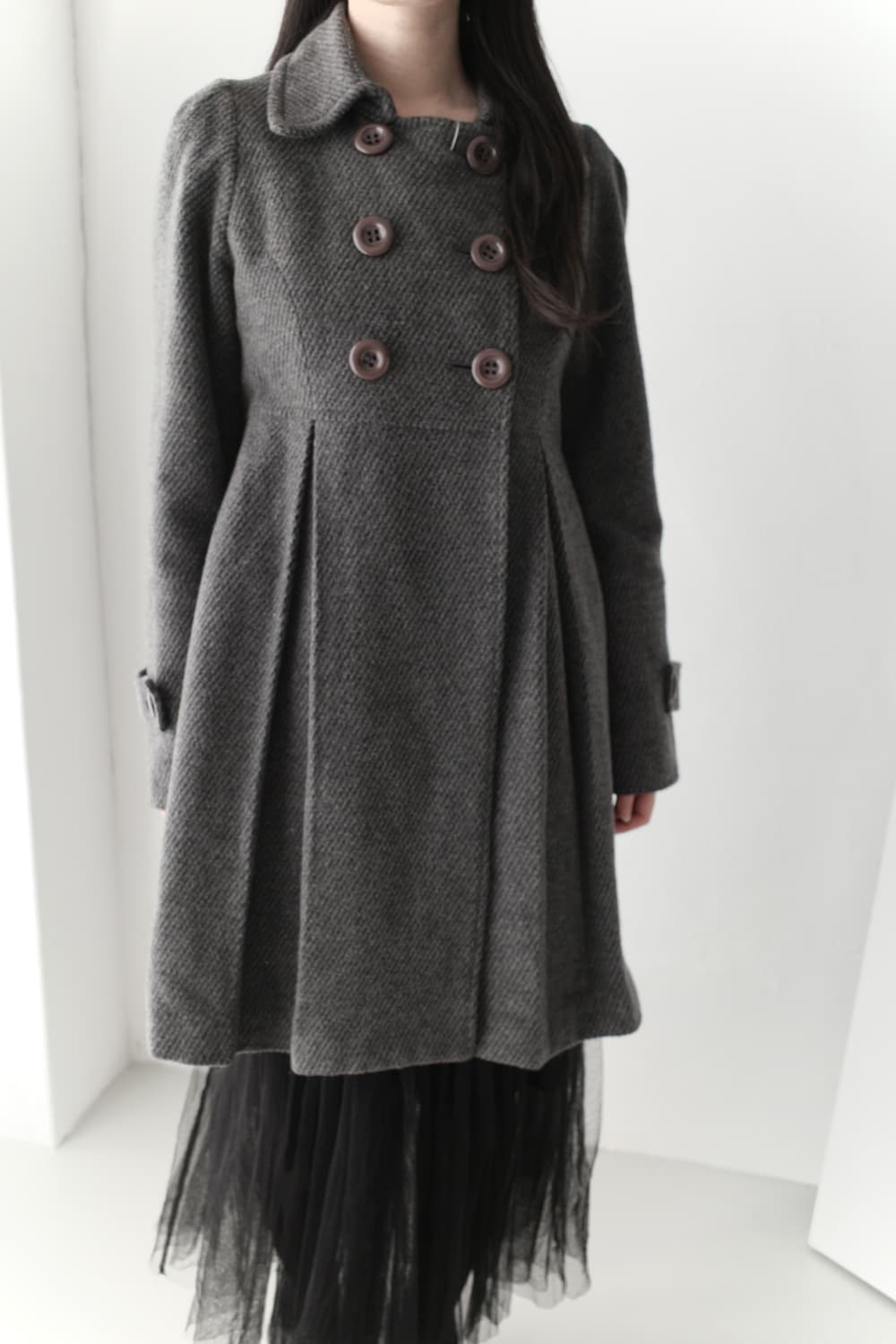 pleats button coat  상품이미지5