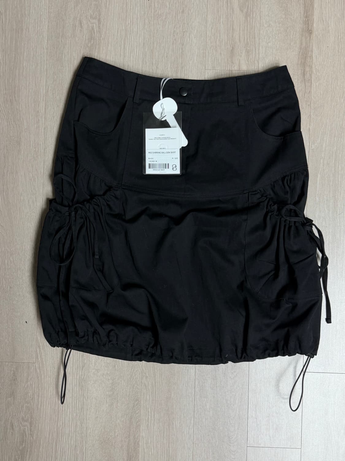 레이즈미야 미오 셔링 벌룬 스커트 블랙 m 상품이미지3