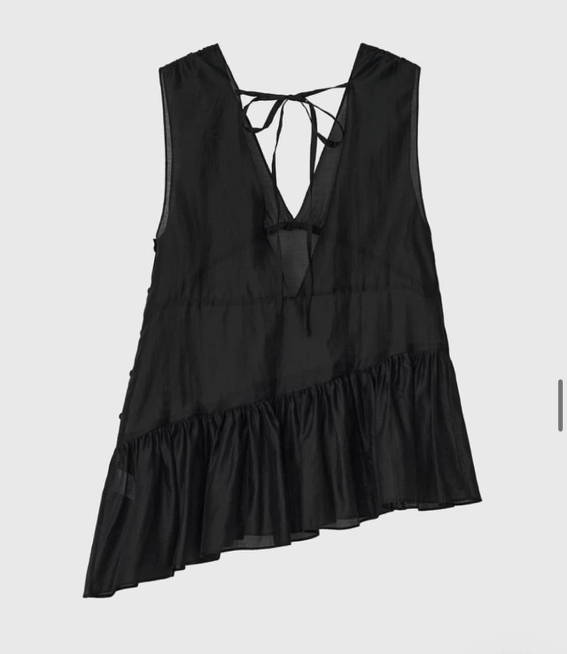 Adaul 셔링 라인 레이어드 쉬폰 뷔스티에 상품이미지5