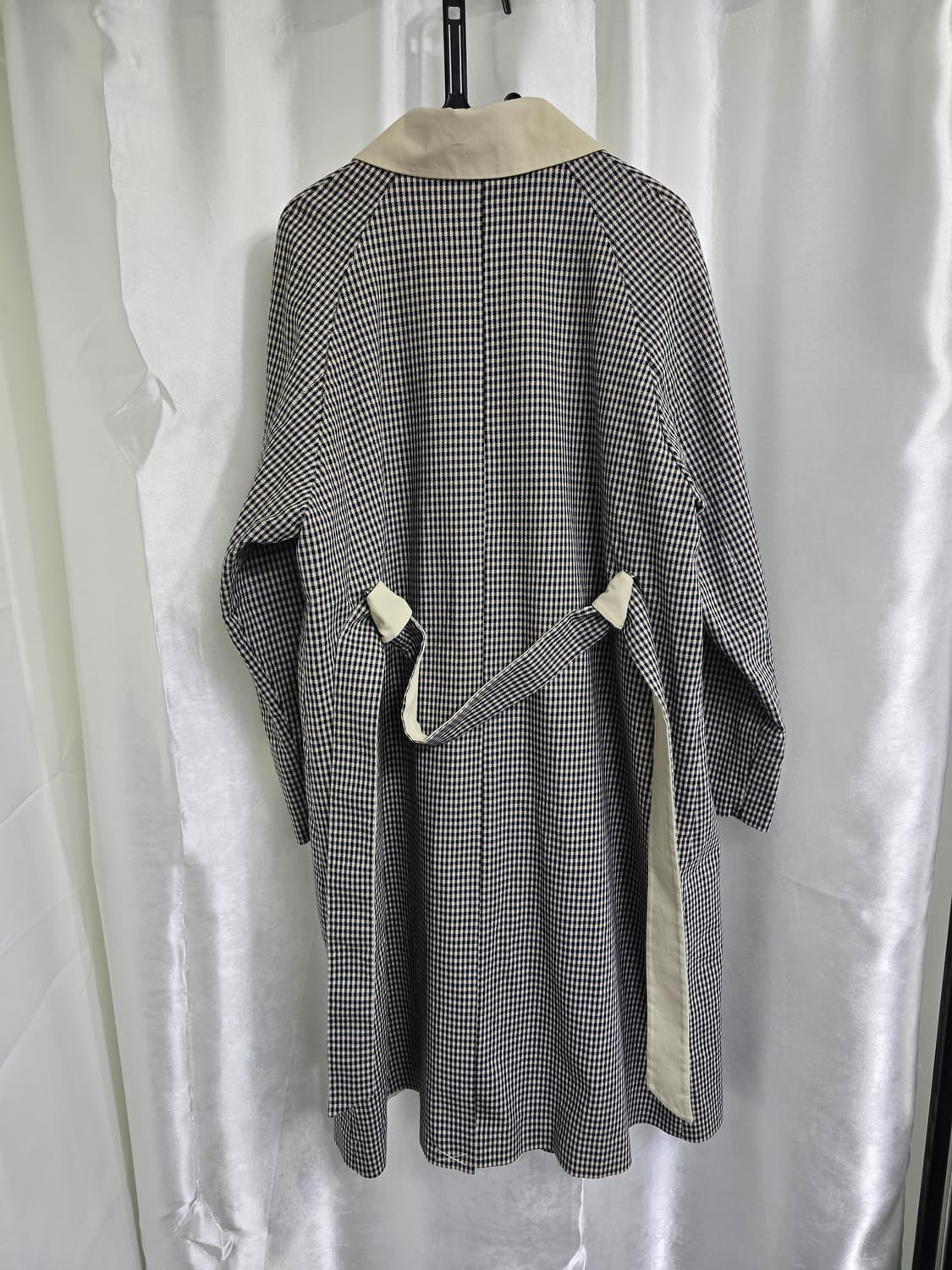 스튜디오톰보이 체크 배색 코트 (1617) 상품이미지2