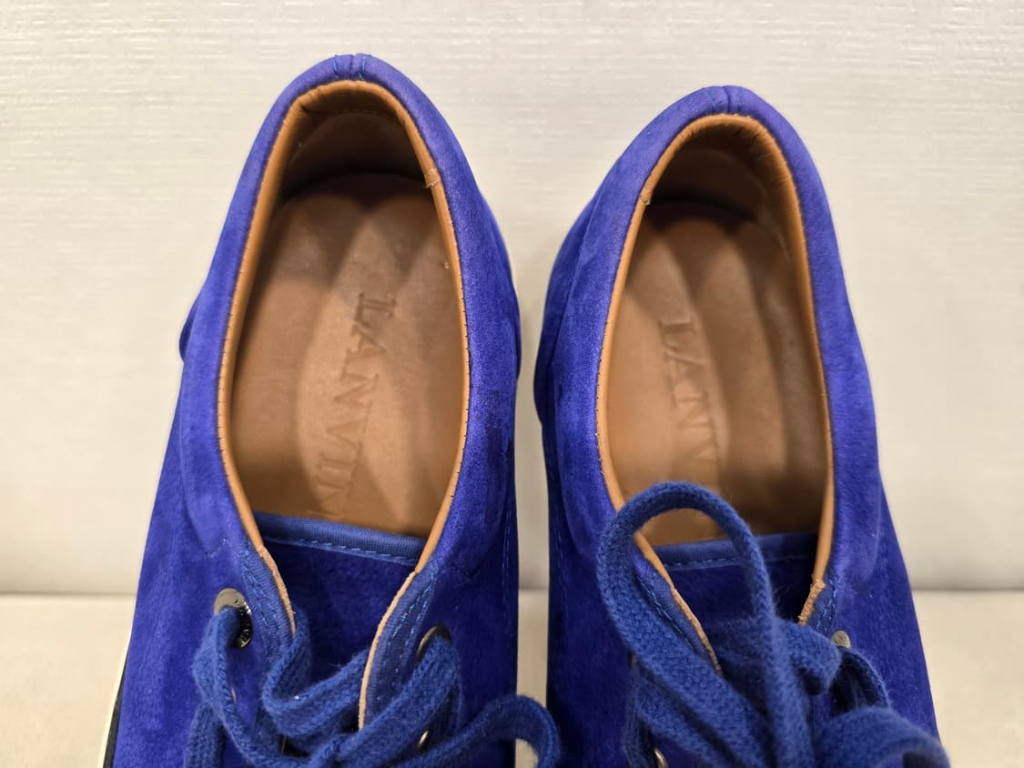 랑방 LANVIN 스웨이드 블루 스니커즈 255~260 상품이미지7