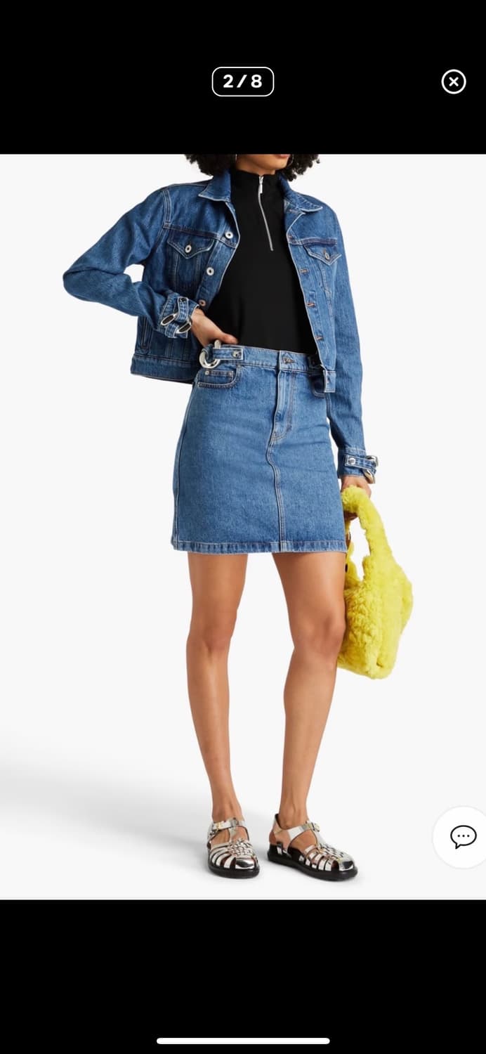 jw anderson (6사이즈 체인 데님스커트) 상품이미지1