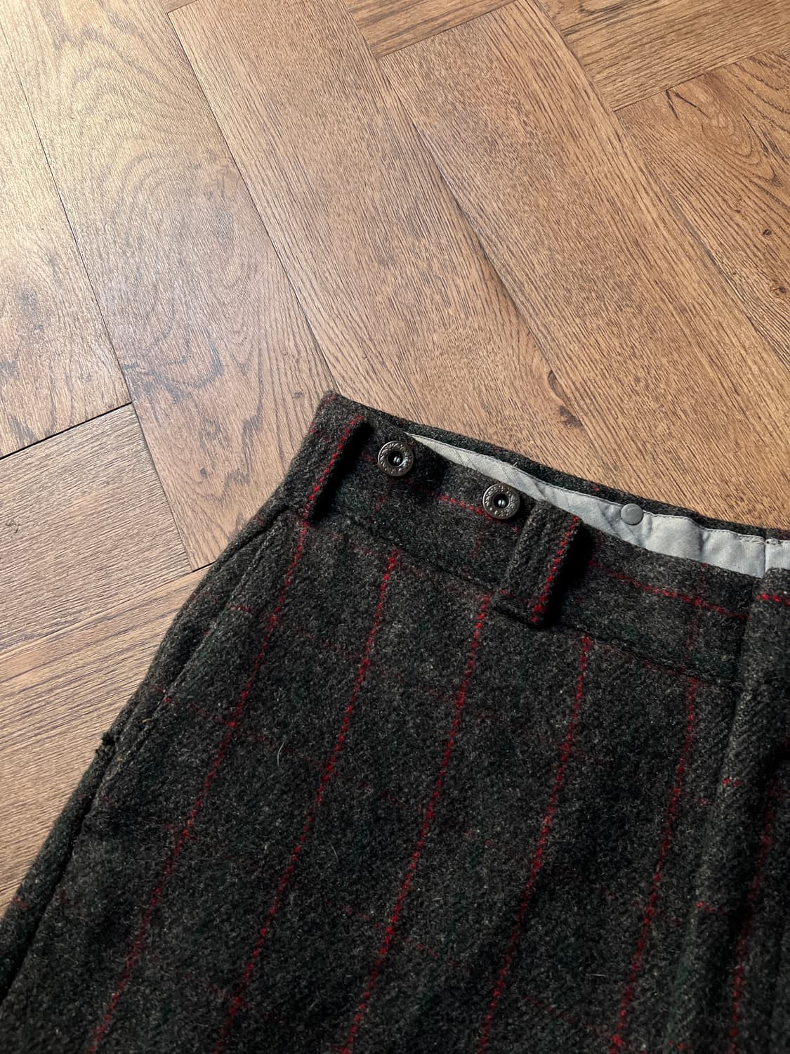 [32]70's 울리치 USA 체크 울 트라우저 팬츠 상품이미지4