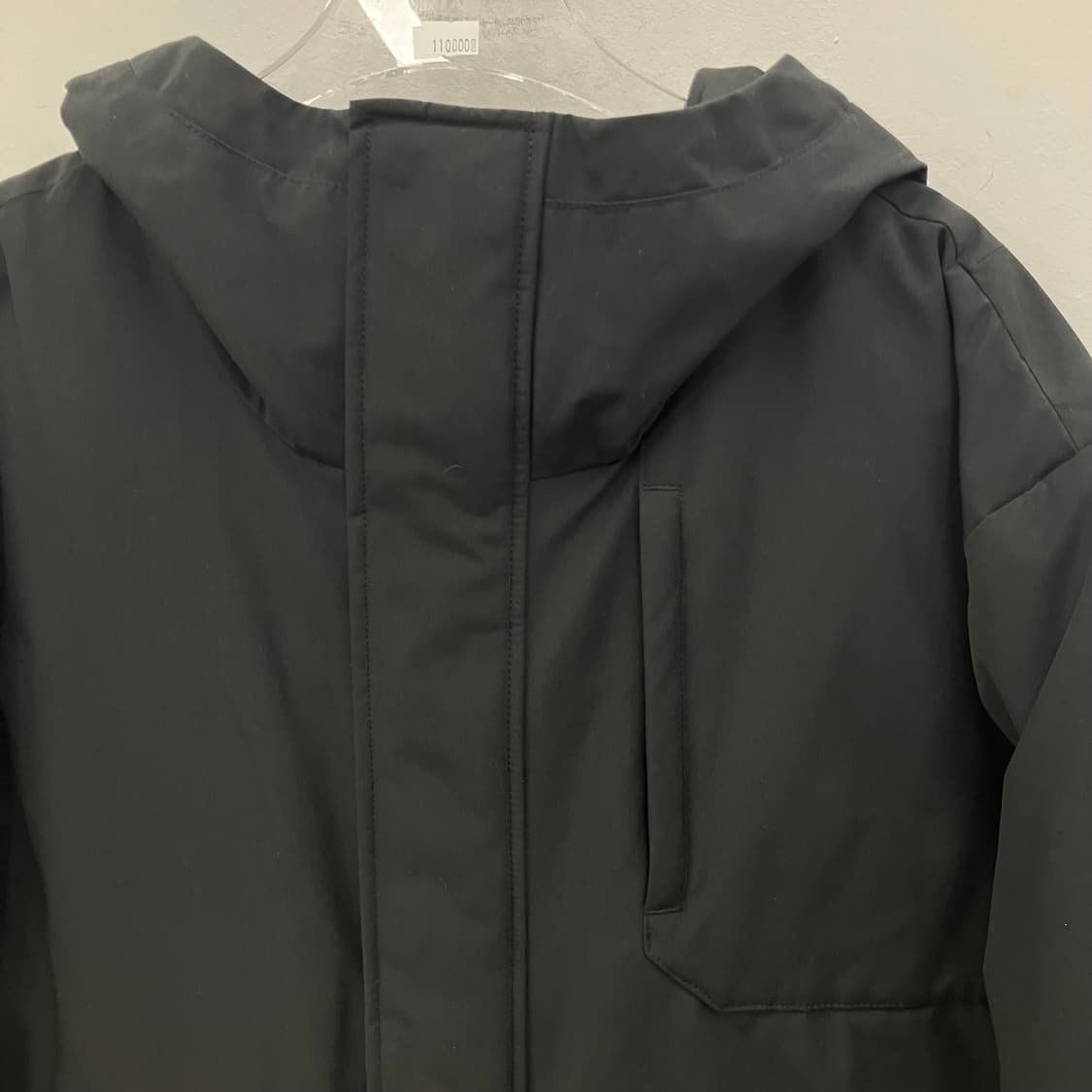 메종미네드 블랙 더블 롱 구스다운 패딩 점퍼 XS 상품이미지5