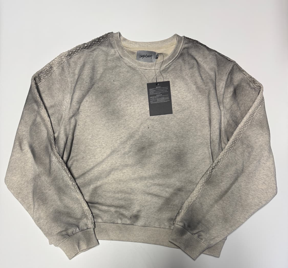 <새상품> 세븐셀라 더티 워싱 빅사이즈 맨투맨 XL~2XL 상품이미지1