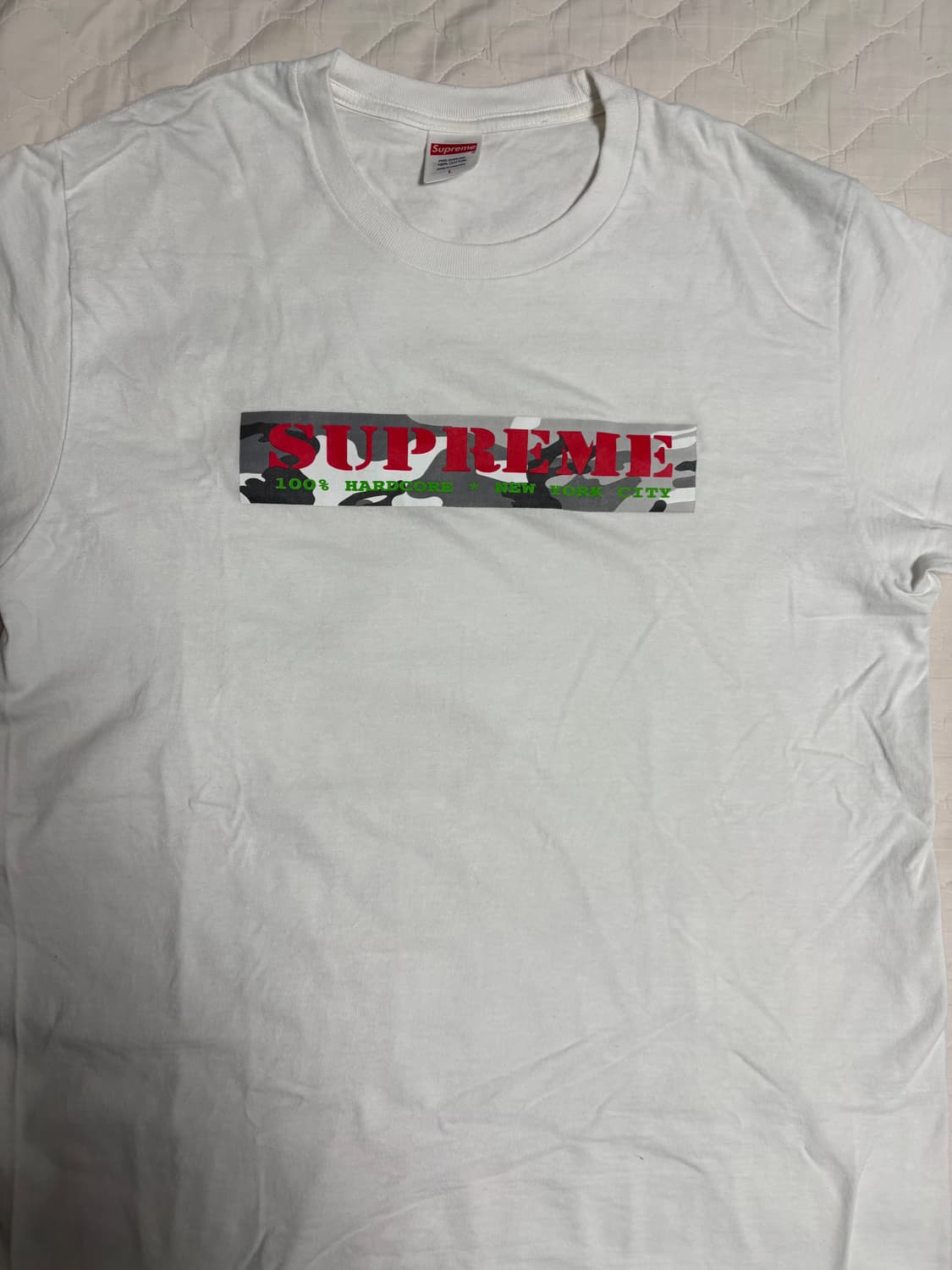 슈프림 하드코어 화이트 L 상품이미지2