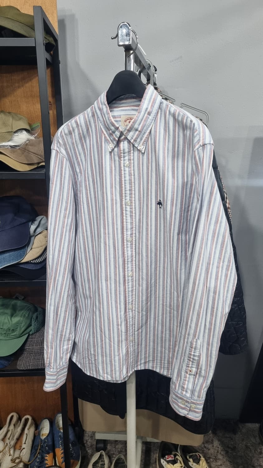 ((브룩스브라더스)) 레드플리스  로고 옥스퍼드 셔츠 100(m) 상품이미지2