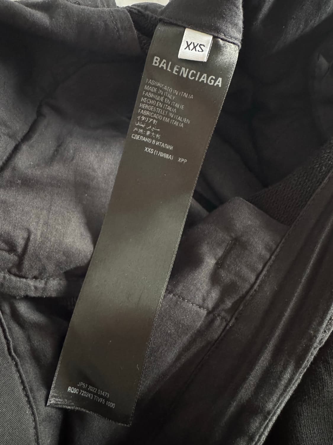 발렌시아가 22aw kick 카고 팬츠 블랙 상품이미지9