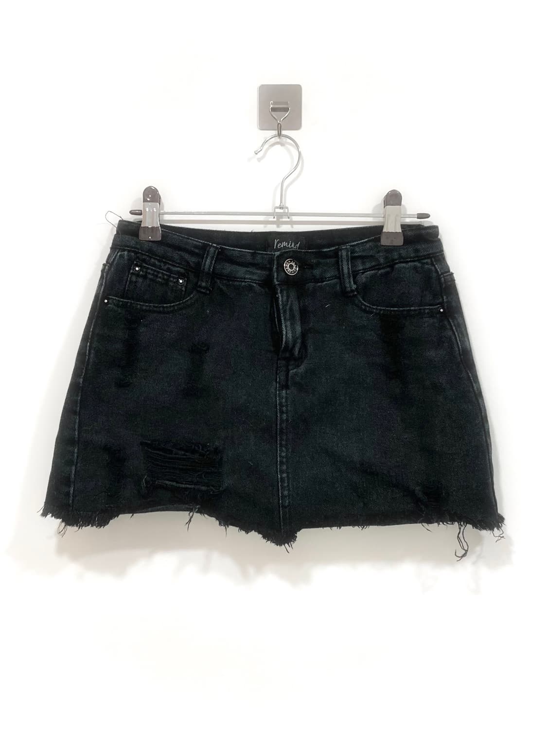 Black damage short skirt 상품이미지1