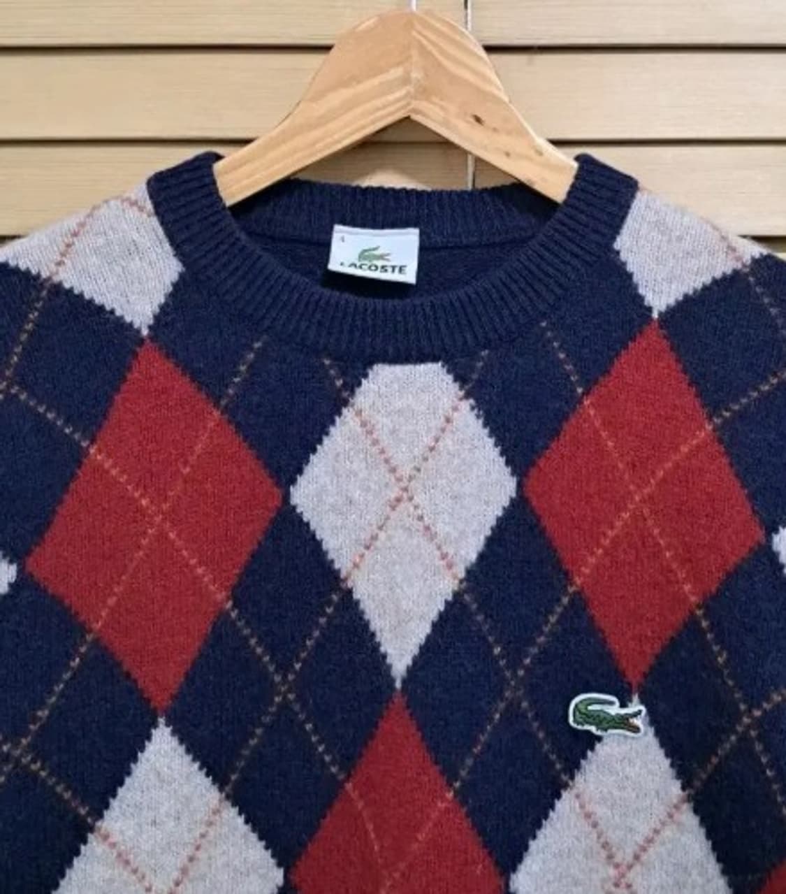 라코스테 아가일체크울니트 4사이즈 상품이미지1