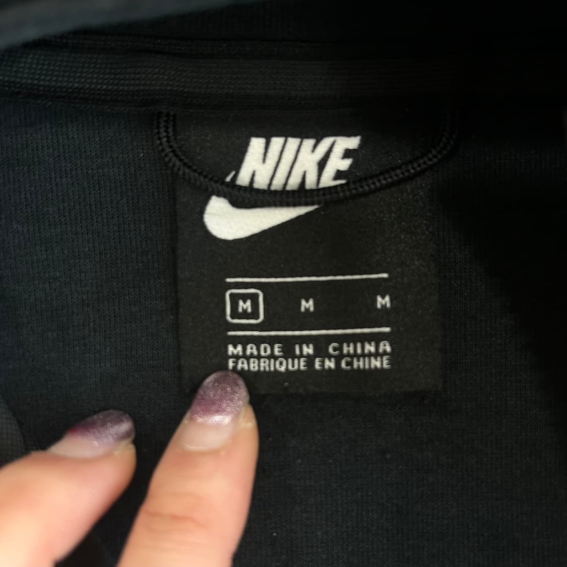 Nike 나이키 블랙 로고 2-way 테크팩 블랙 후드집업  상품이미지5