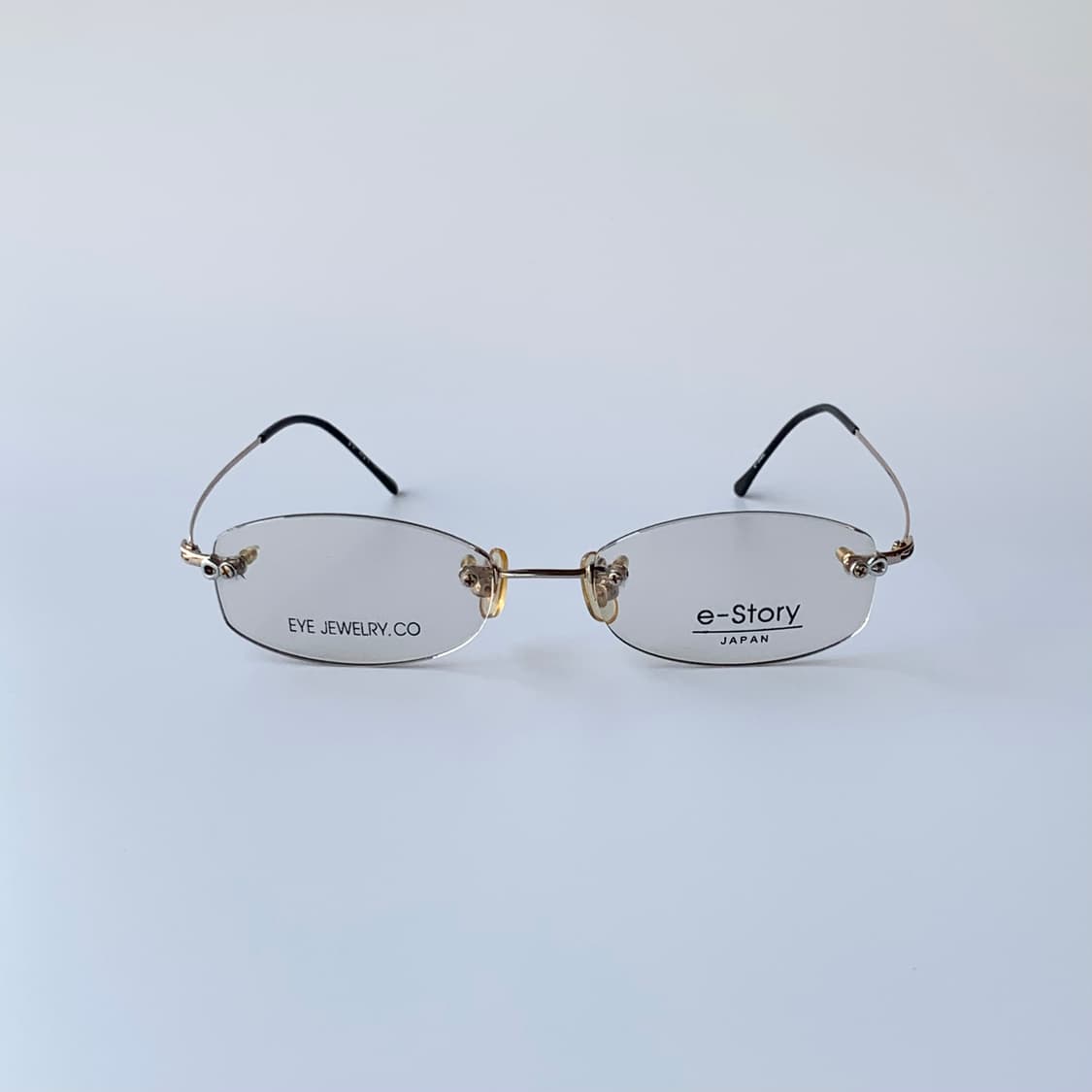 806 데드스탁 픽키 오벌 이스토리 경량 무테 빈티지안경 상품이미지1