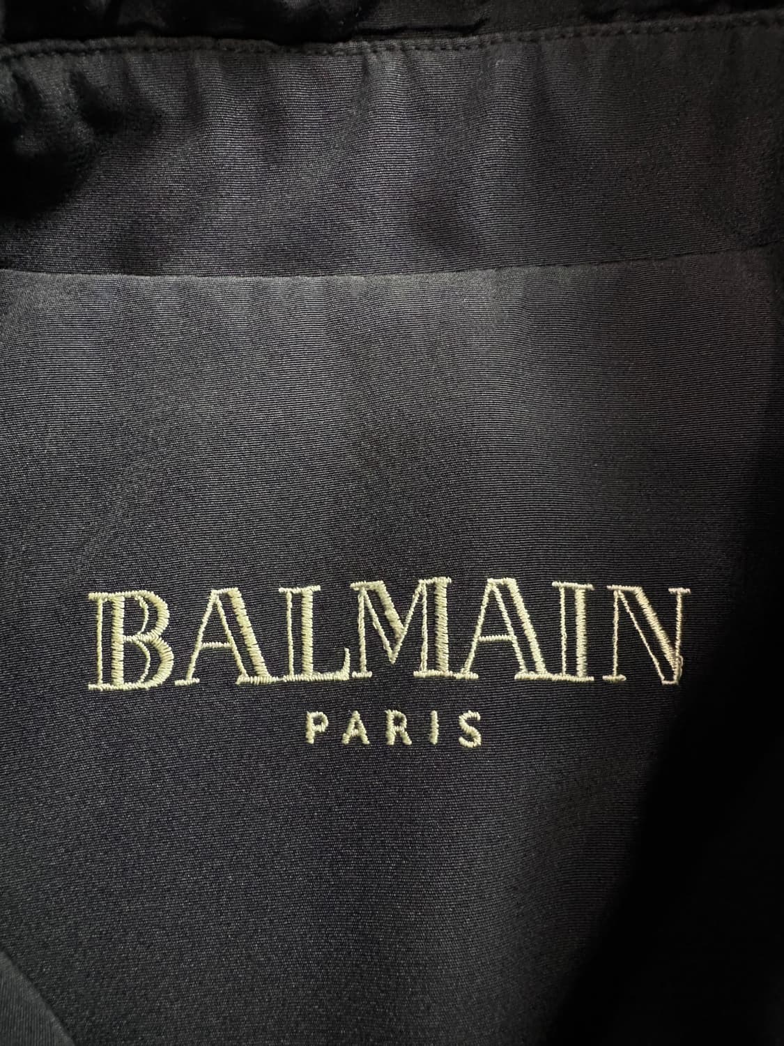 90s 발망 아카이브 블루종 자켓 블랙 3937 상품이미지4