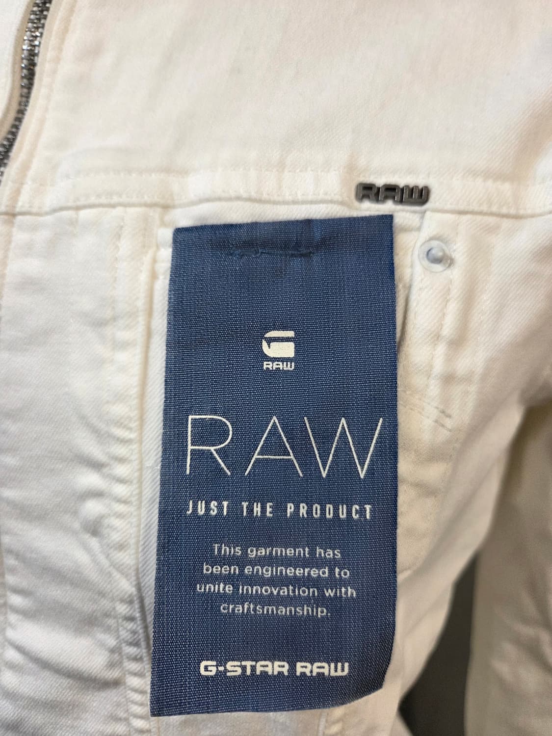 G-STAR RAW 화이트 데님 자켓(XS)스판 상품이미지4
