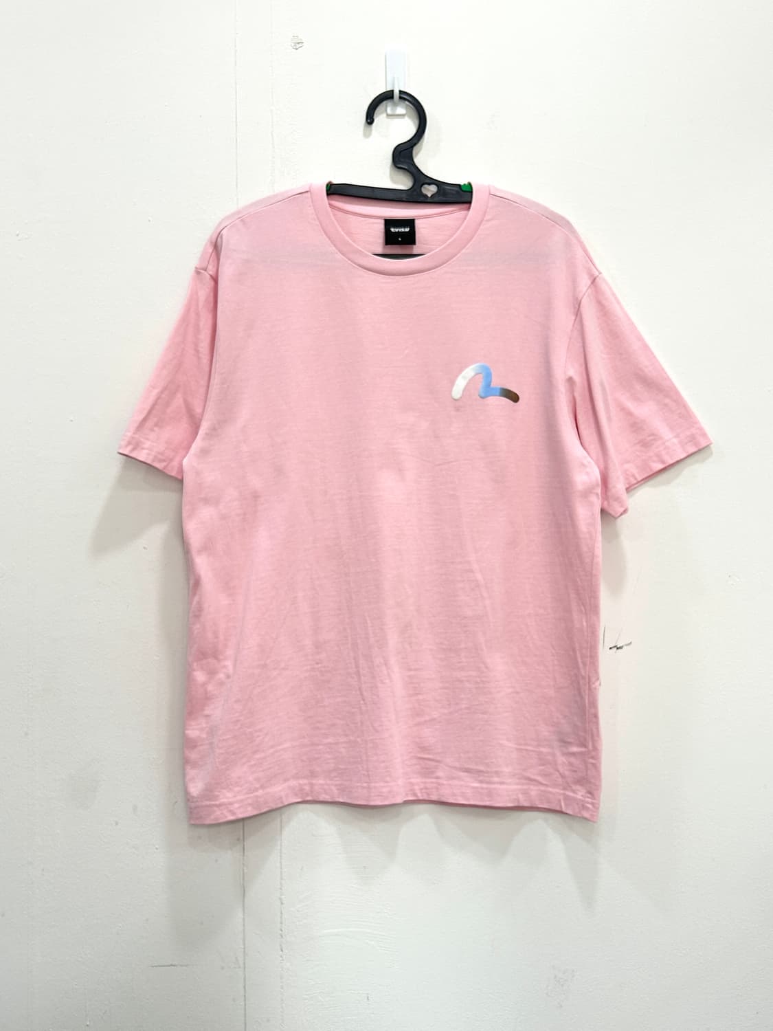 에비수 EVISU 프린팅 반팔티 100 L 연핑크 상품이미지2