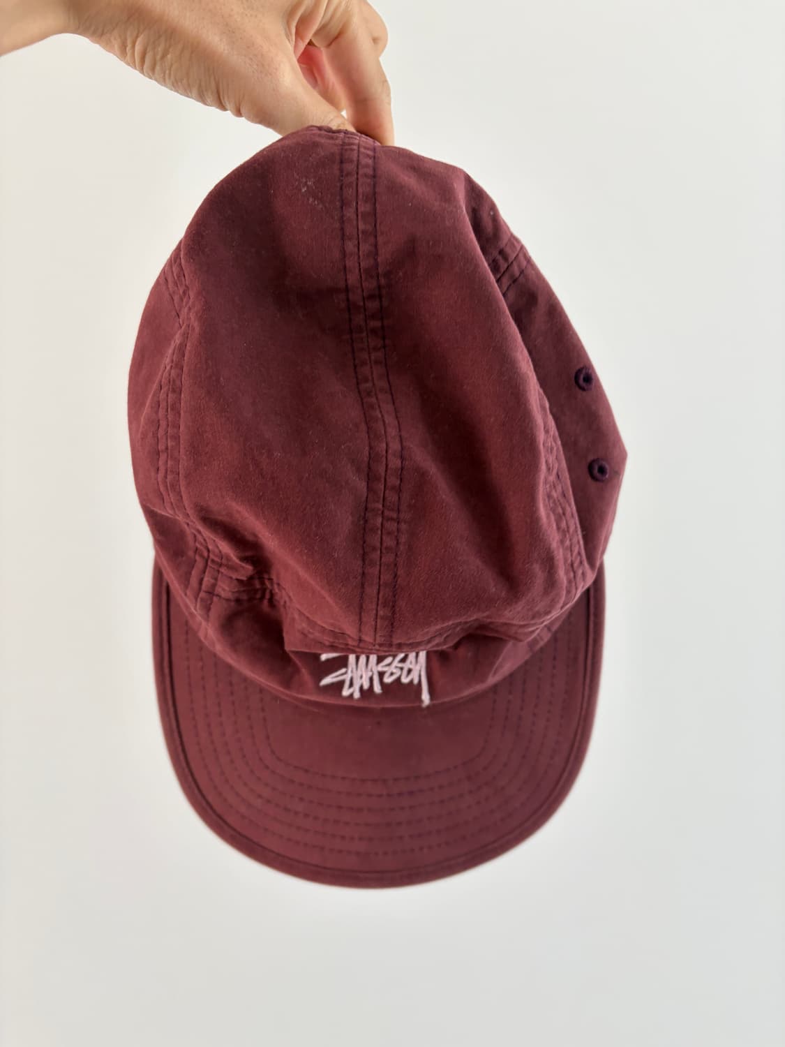 stussy 스투시 헌팅 캠프캡 와인 컬러 상품이미지3