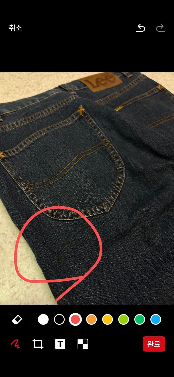 빈티지 Lee 데님 부츠컷 팬츠 상품이미지7