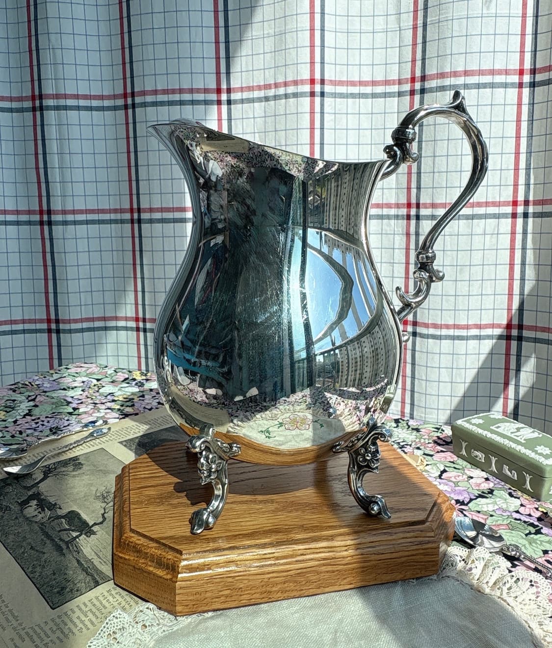 English Silver Mfg. Corp 실버플레이트 워터피쳐 상품이미지1