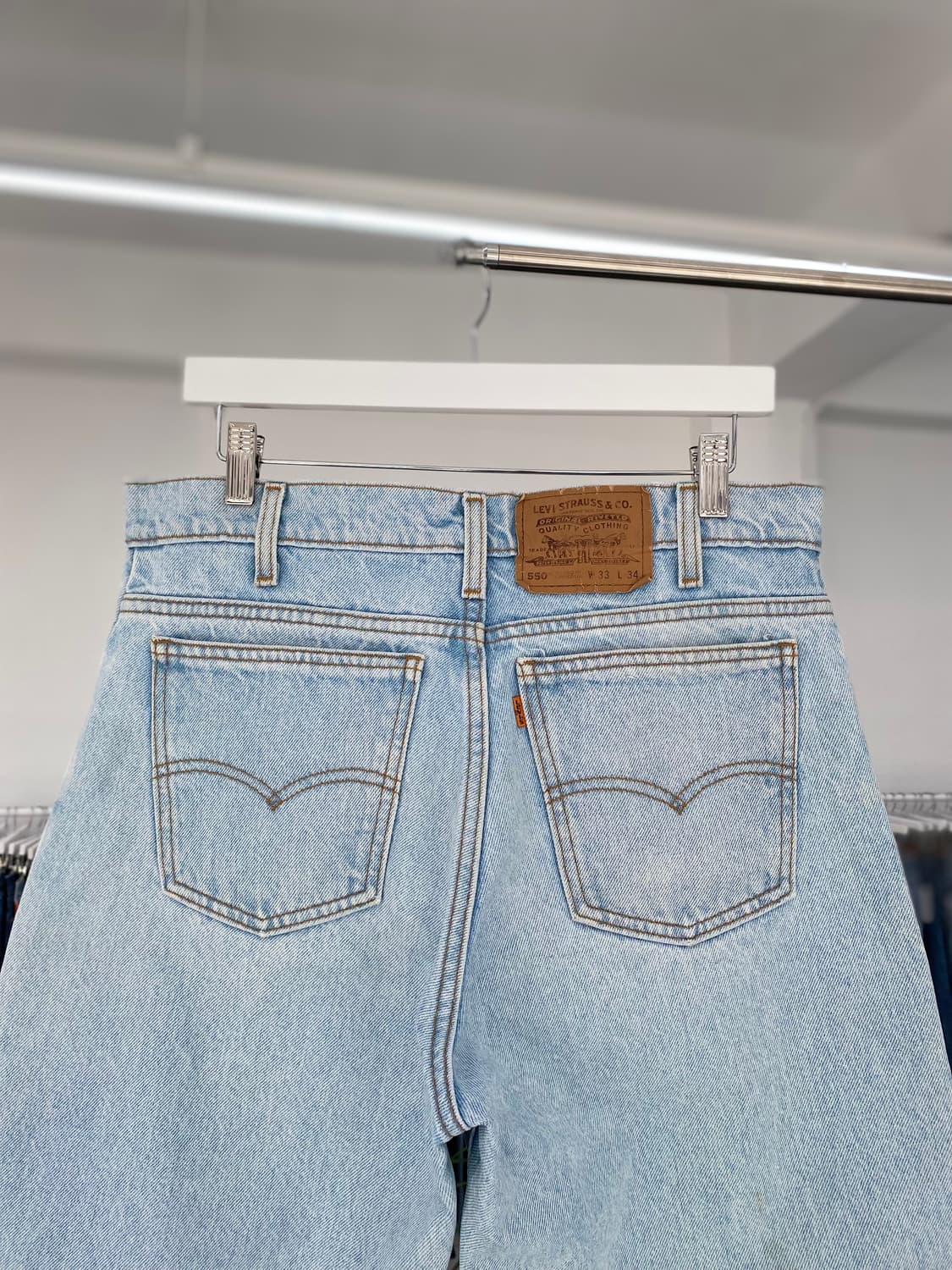 Levis550 CutOff 90sOrang Tab 32사이즈 a4898 상품이미지5