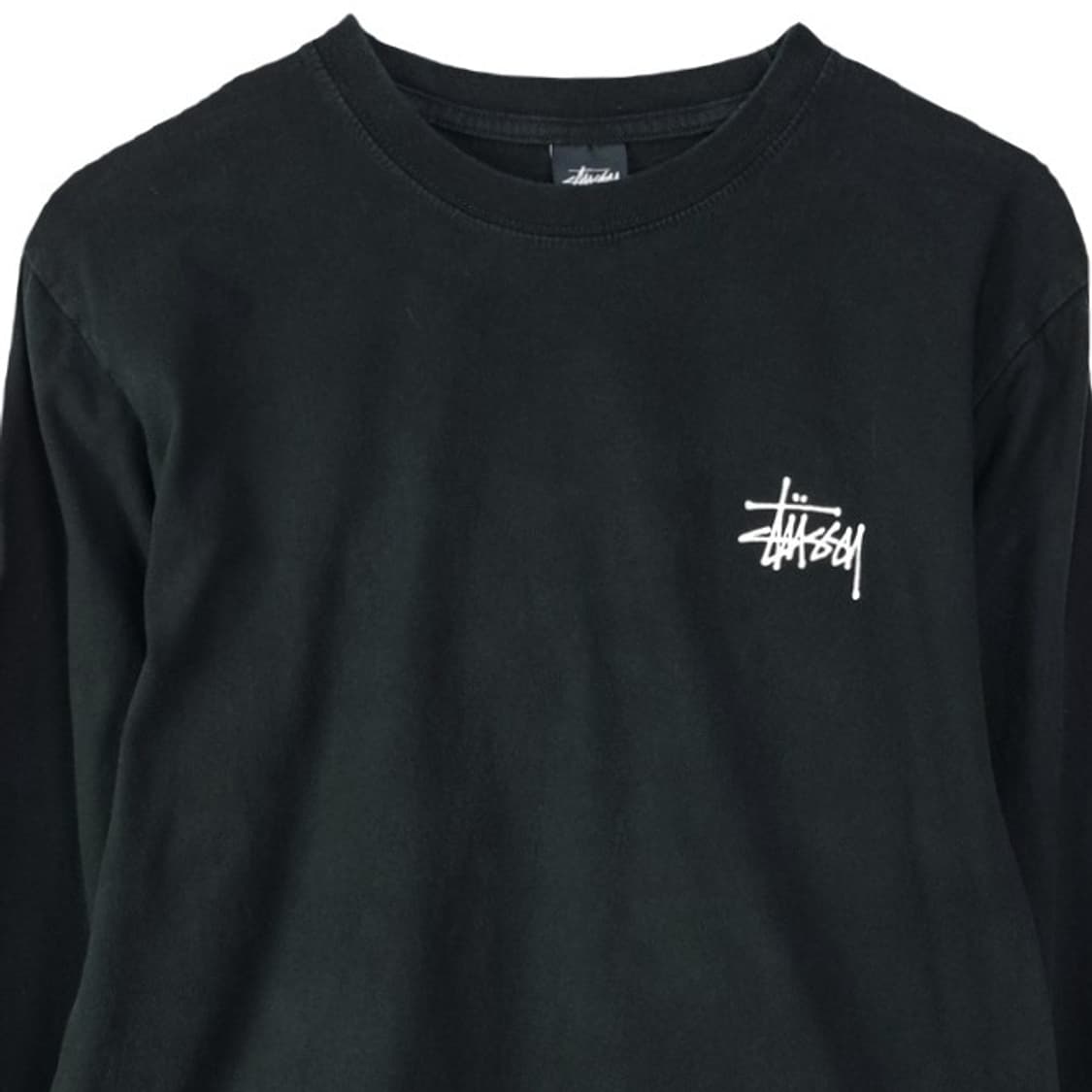 [스투시] 베이직 빅로고 프린팅 롱슬리브 긴팔티 블랙 P01632 상품이미지4