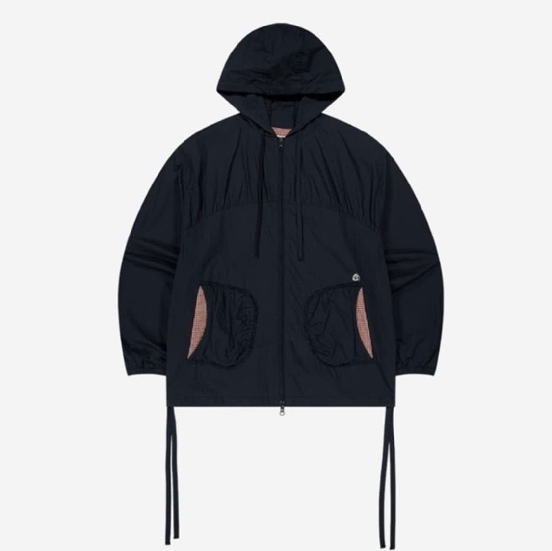 코이세이오 체크 링클 윈드브레이커 네이비 사이즈2 상품이미지1