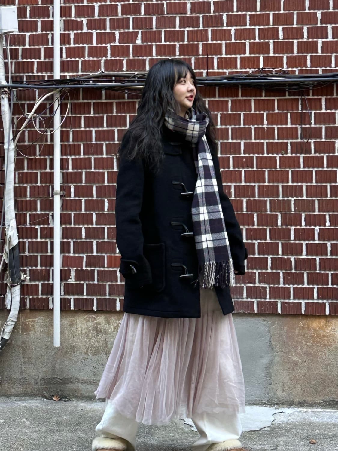 글로버올 떡코 폴로 니트집업 시스루 스커트 카고팬츠 세트 상품이미지3