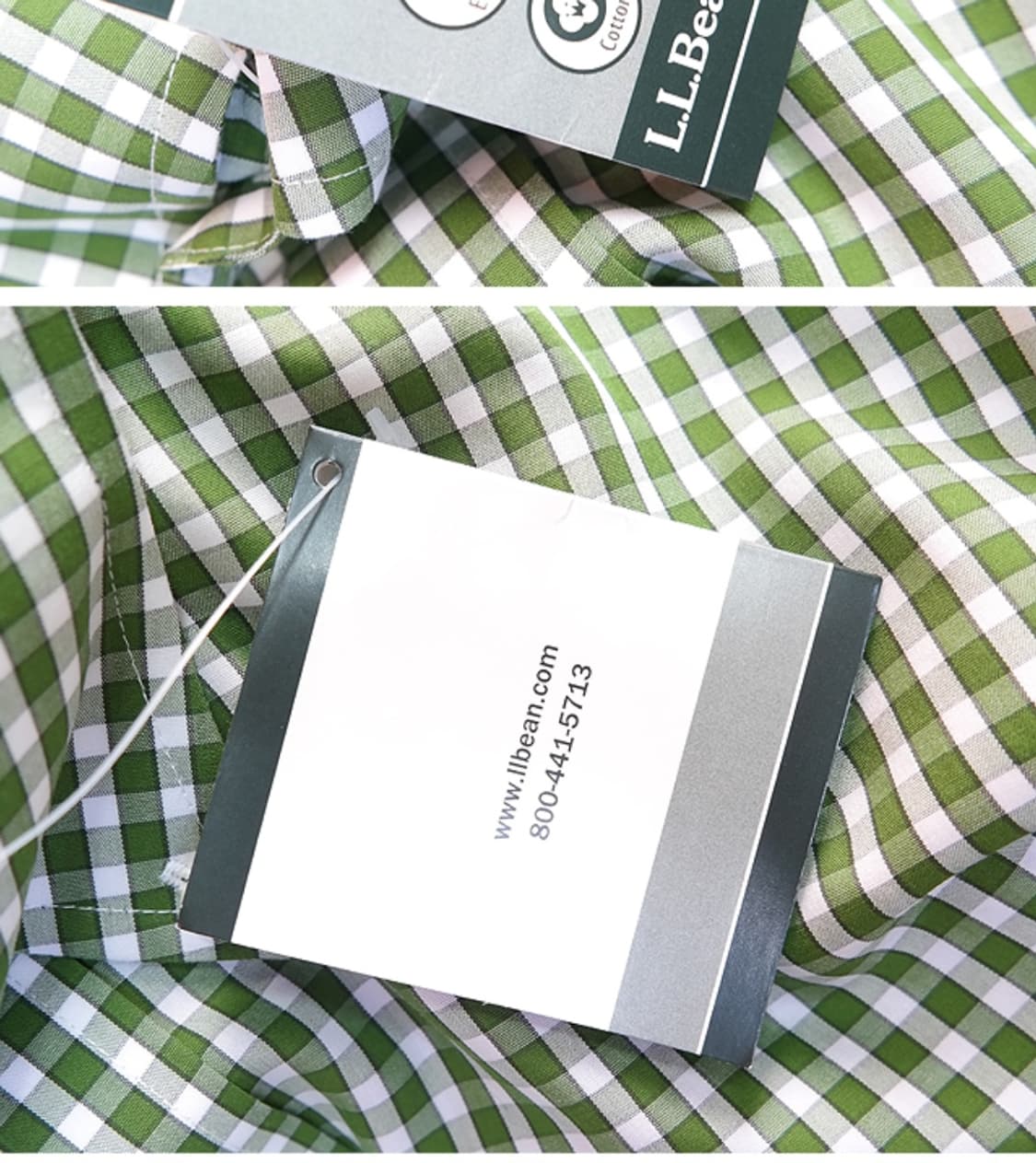 L.LBEAN 엘엘빈 코튼100 % 깅엄 체크남방  상품이미지7