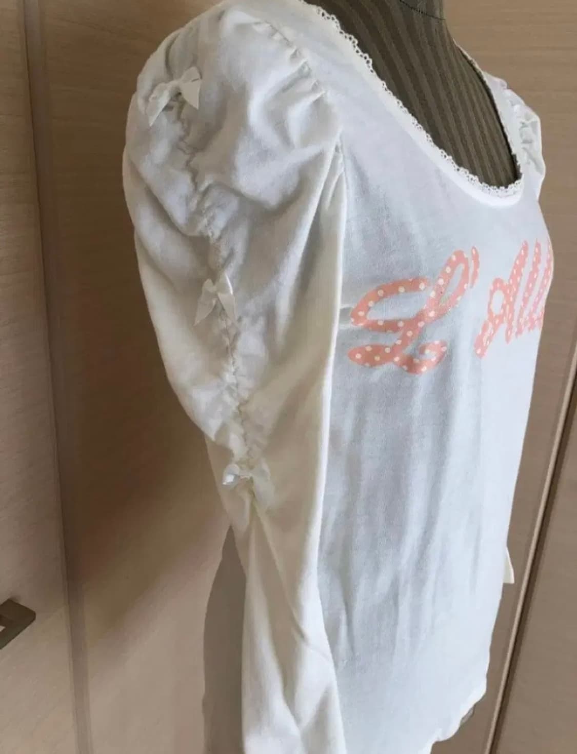 Liz lisa 리즈리사 셔링 리본 긴팔티 상품이미지5