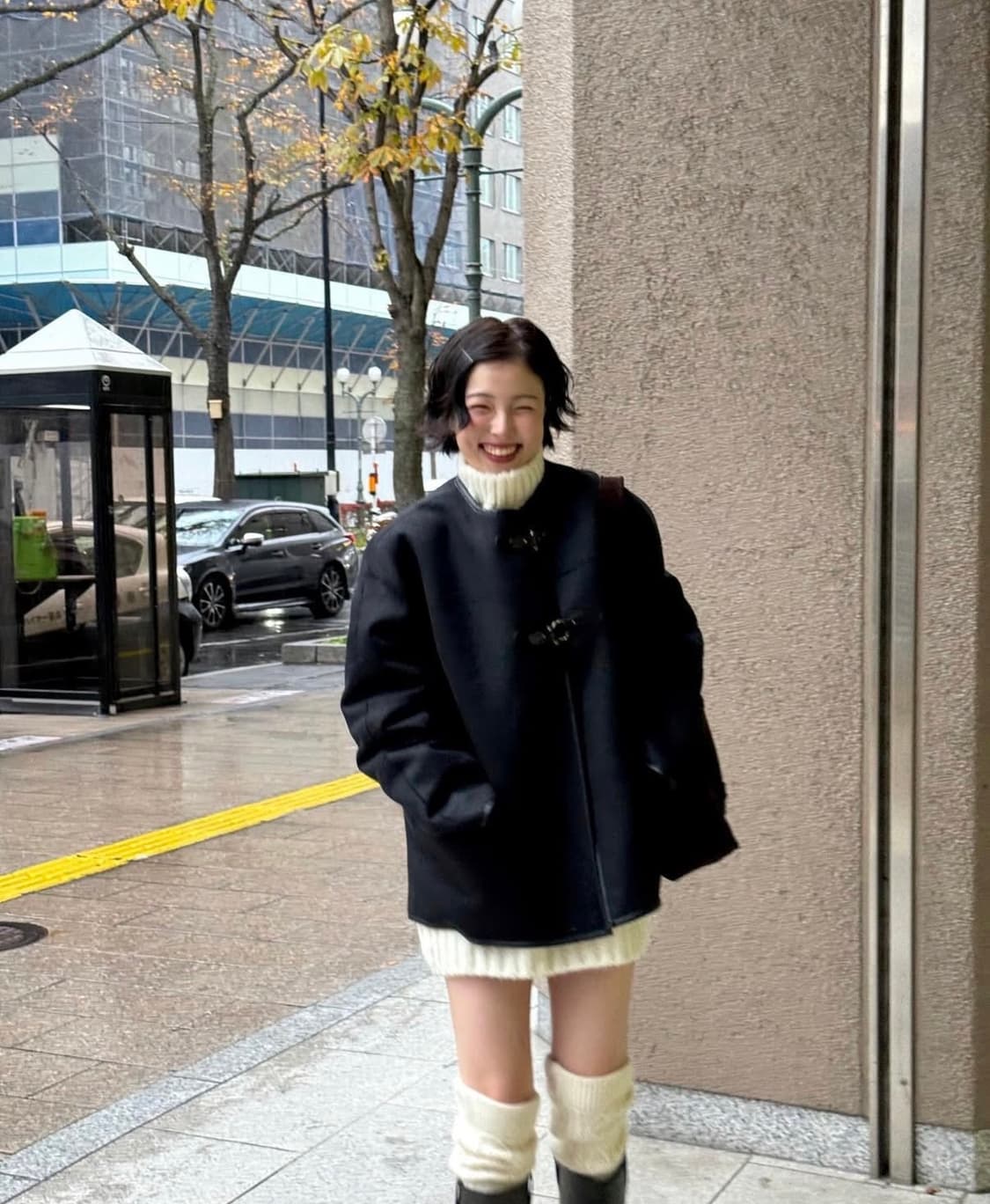 오브네어 클래식 버클 무스탕 자켓 새상품 상품이미지4