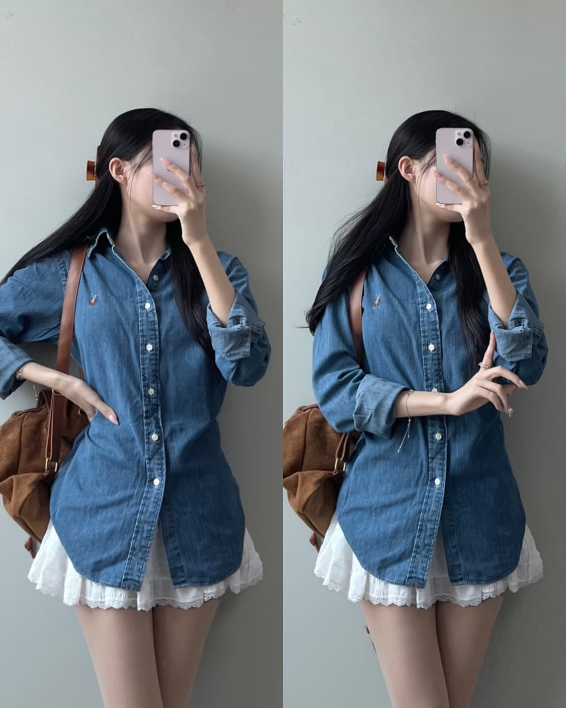 폴로 데님 셔츠  상품이미지1