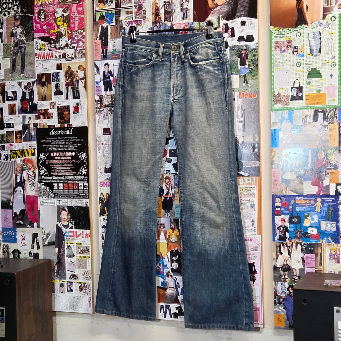 디젤 연청 워싱 부츠컷 데님 팬츠 상품이미지4